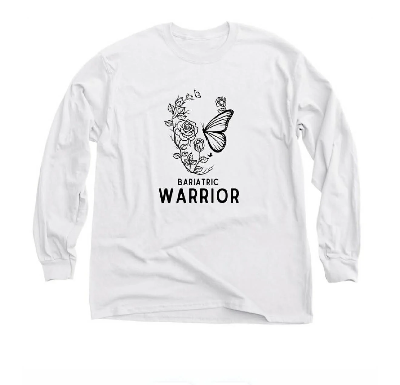 Bariatric Warrior White OG Warrior Unisex Long Sleeve T-Shirt