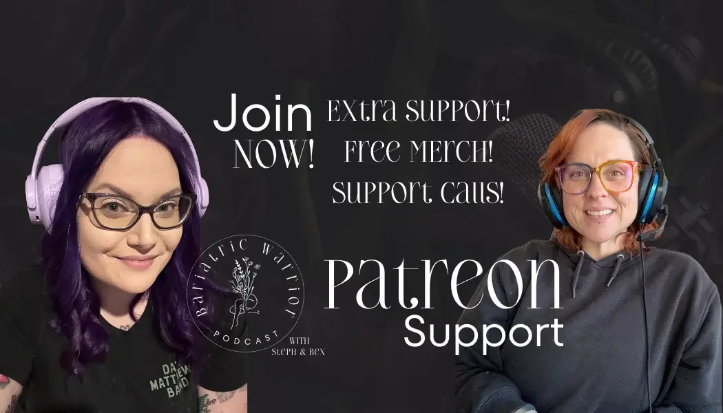 bariatric warrior podcast steph and bex banner