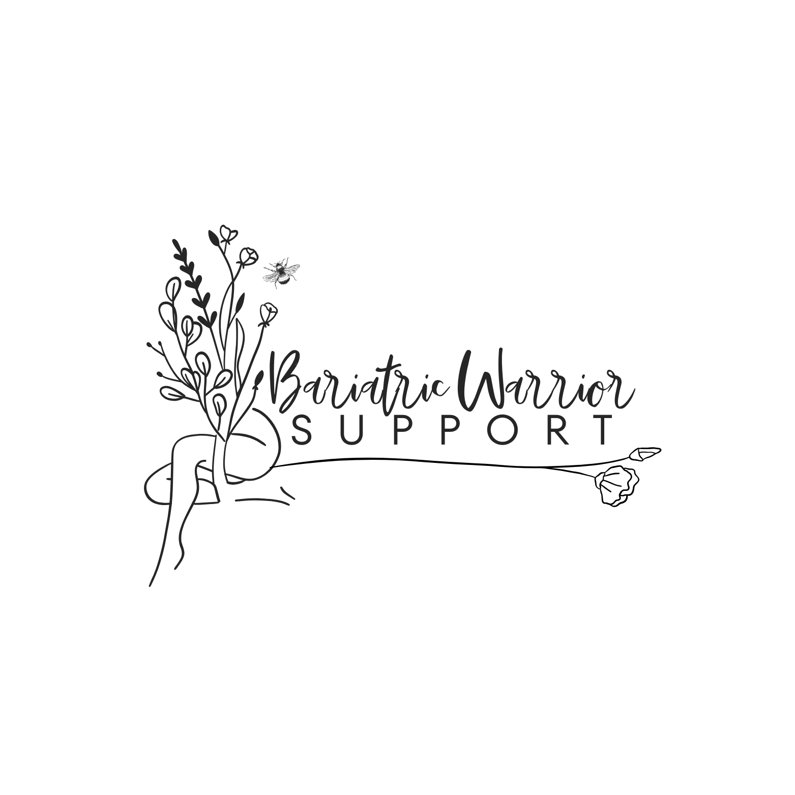 bariatric warrior logo black