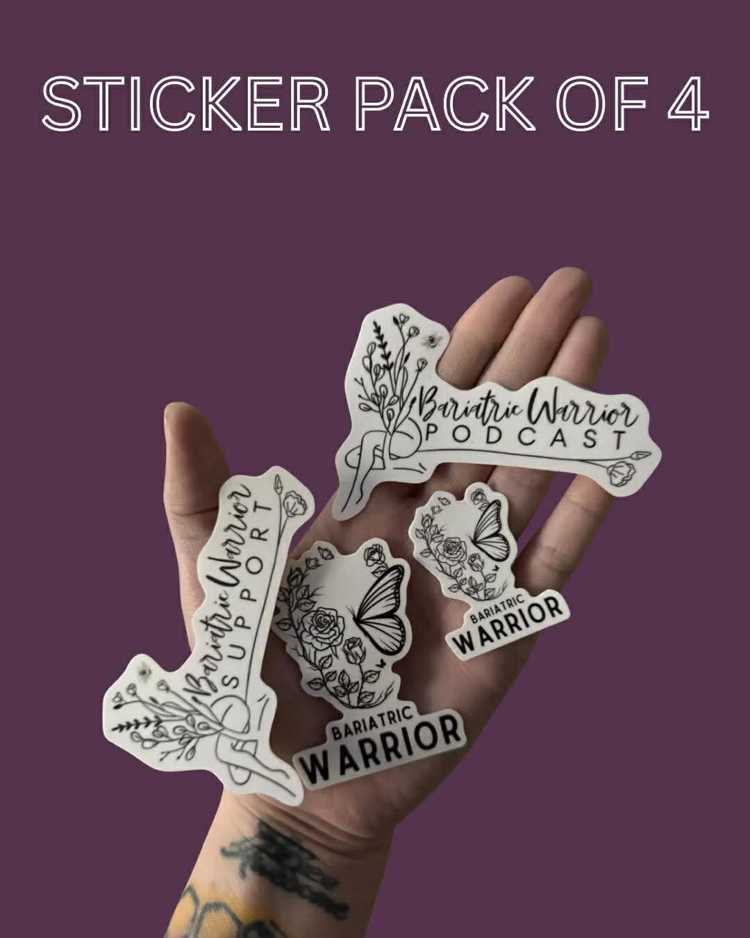 Bariatric Warrior Stickers