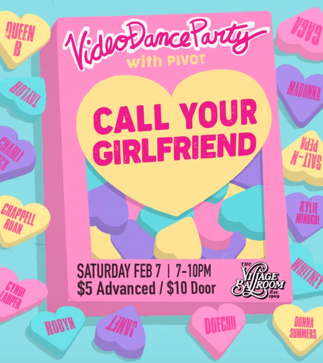 Valentines Galentines Dance Party at The Village Ballroom