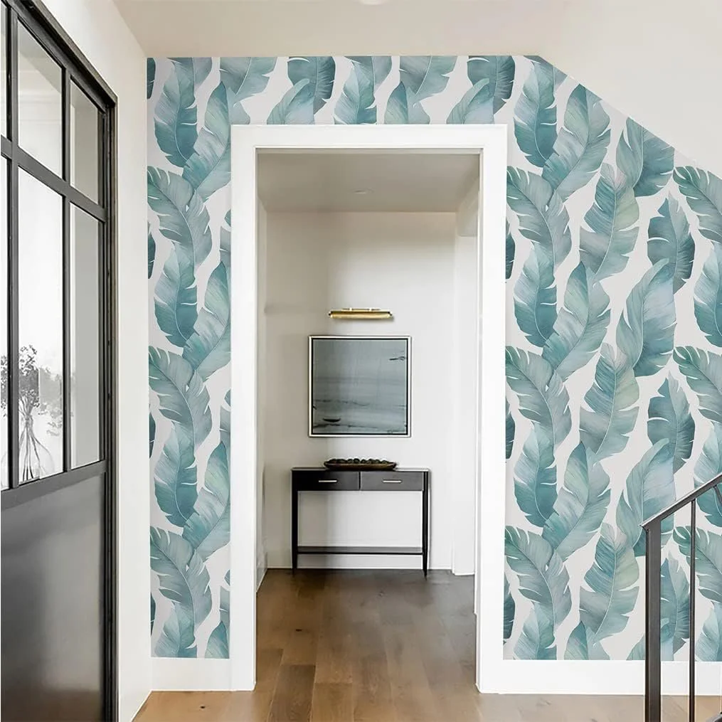 Tropical Leaf Wallpaper Peel and Stick Wallpaper 3.jpg