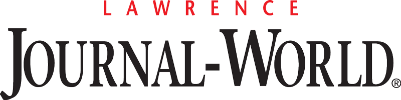 The logo of the publication 'Journal-World' with the name 'Lawrence' in red letters above it.