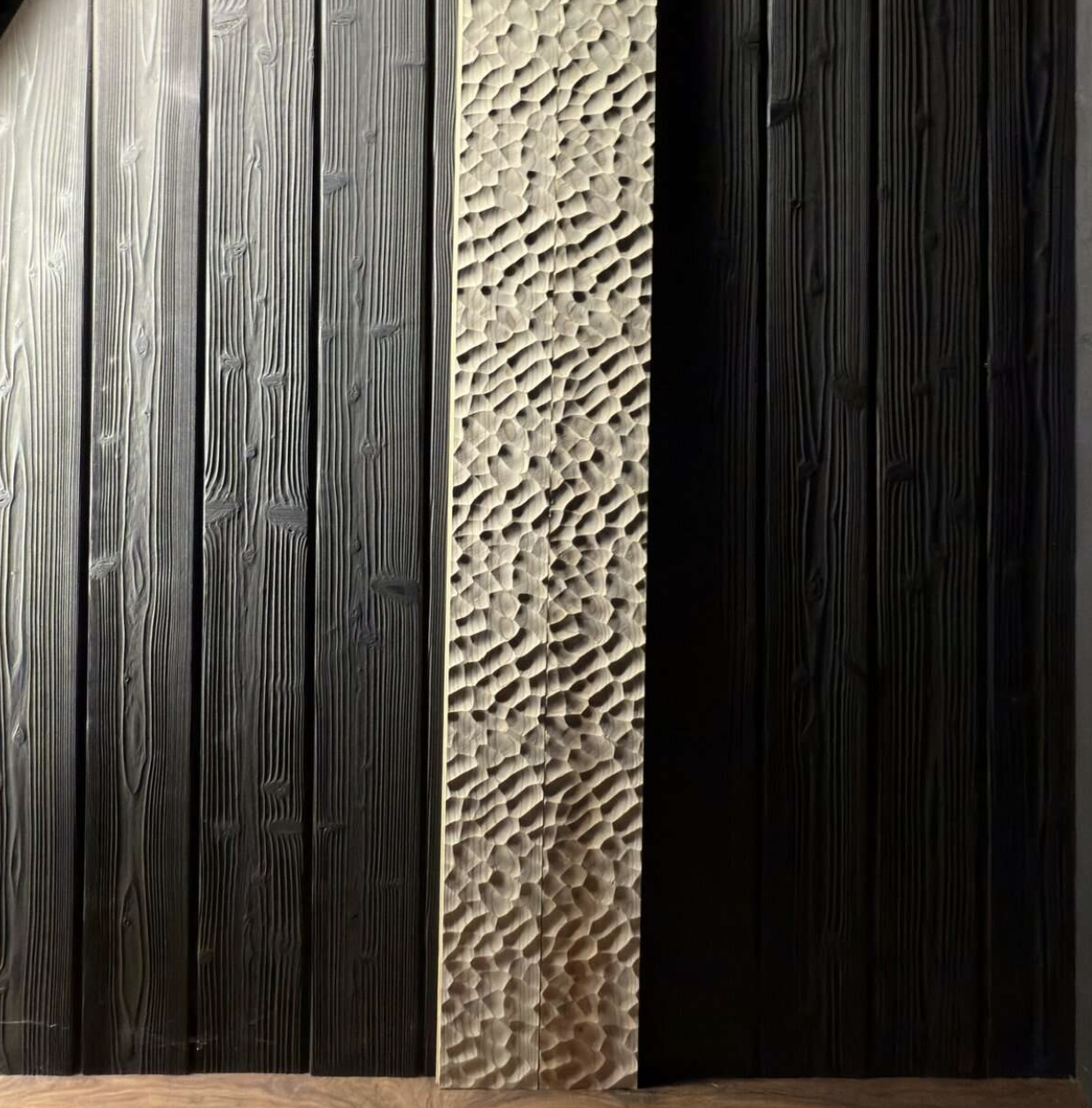Carved wood wall Nashville Franklin Tennessee