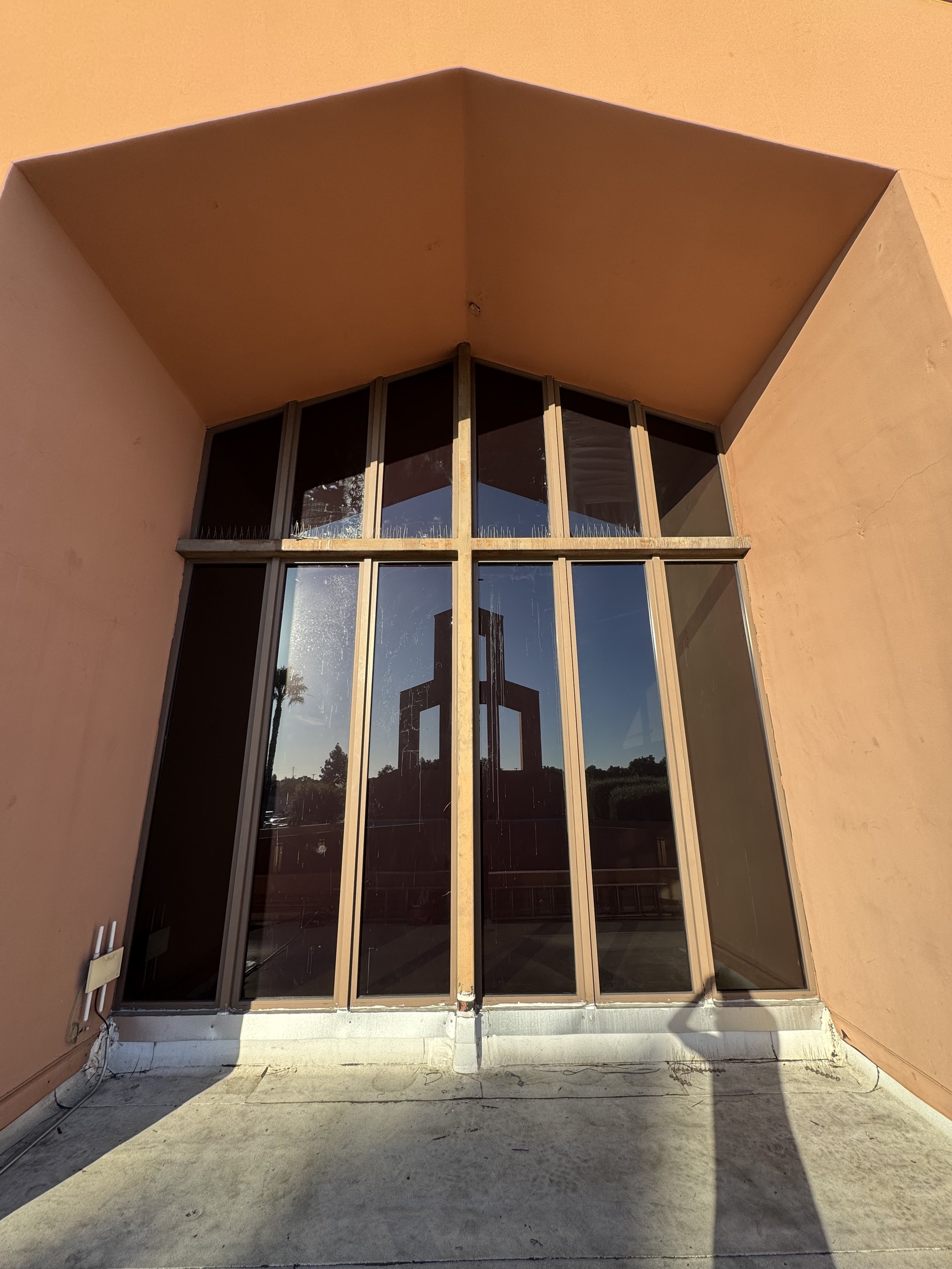 Church tower windows