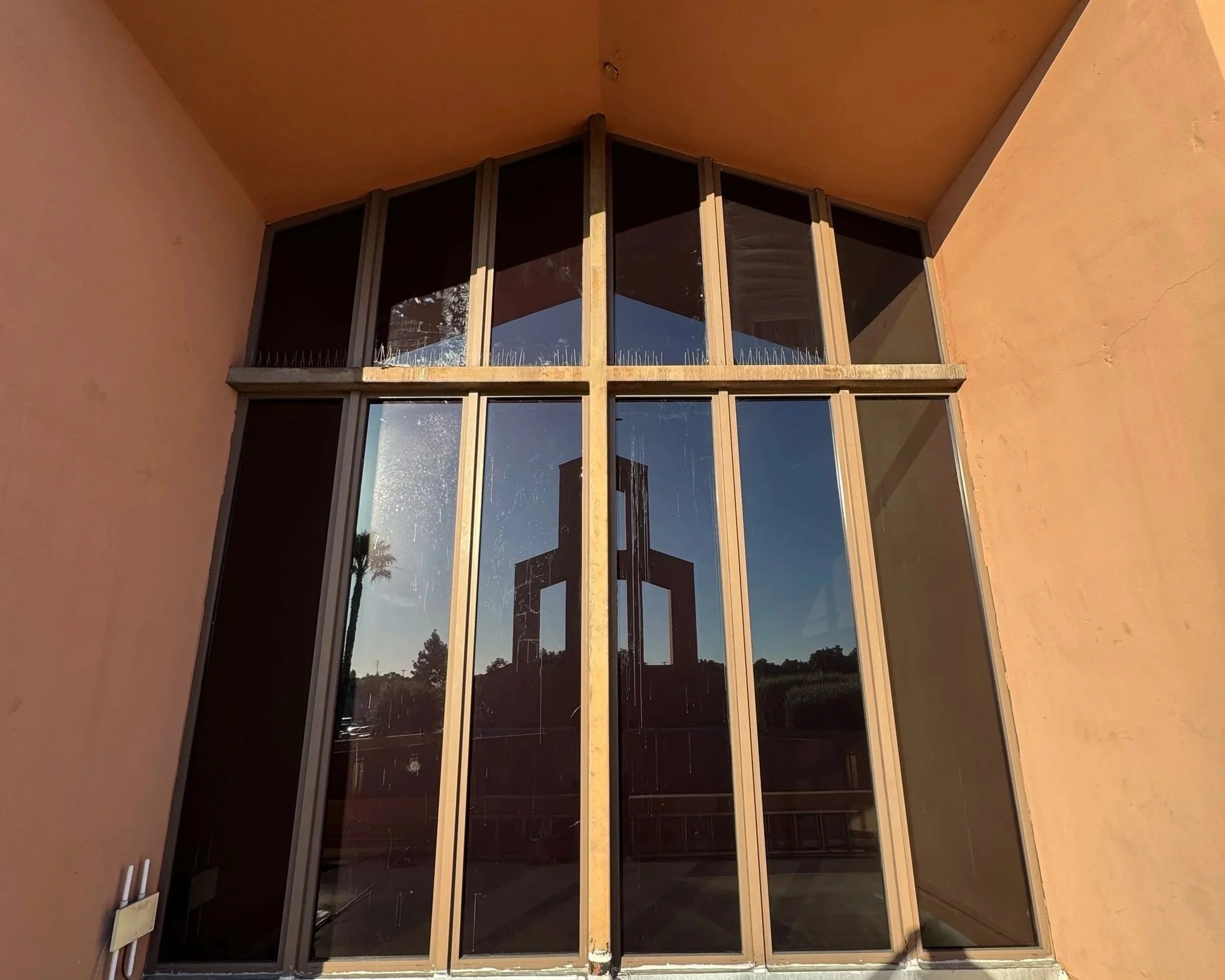 Church tower windows