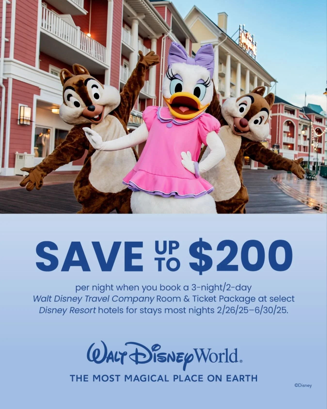 Walt Disney World released a new promo this morning for 2025 resort stays. Message us for all the details, and we&rsquo;ll get started planning your next trip! Link in bio