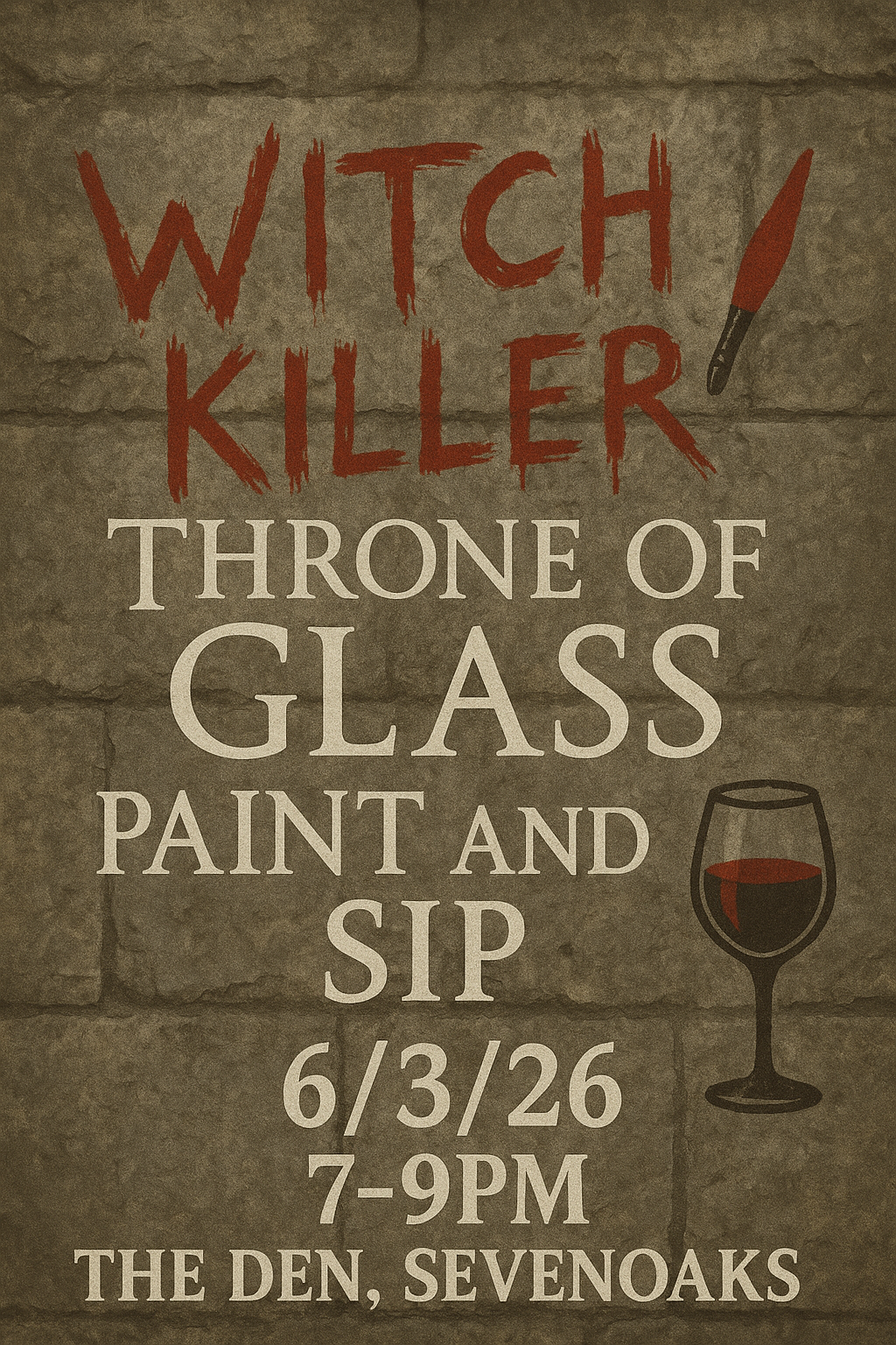 Throne of glass paint and sip