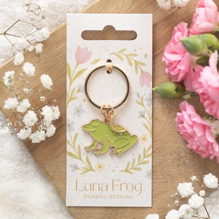 ✧ Luna Frog Enamel Keyring ✧