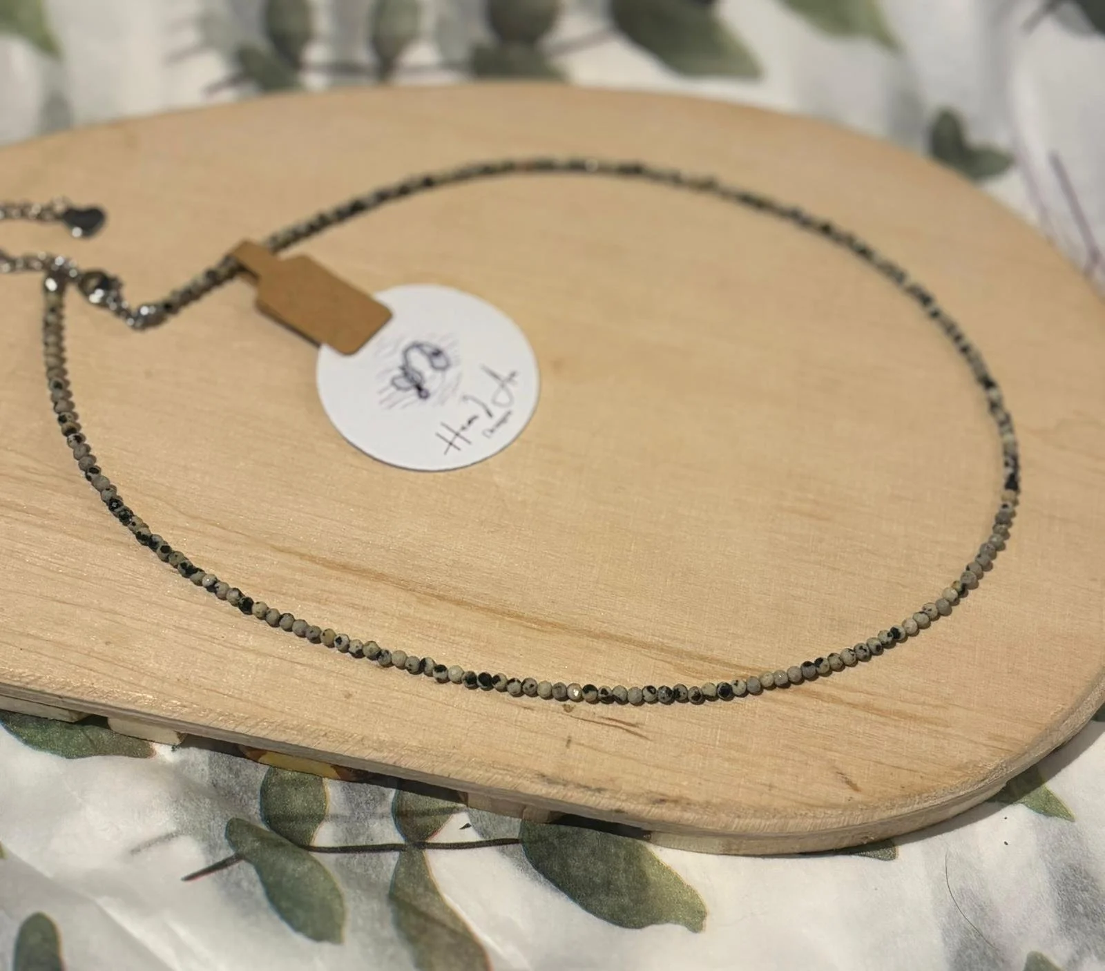 Faceted crystal bead necklaces