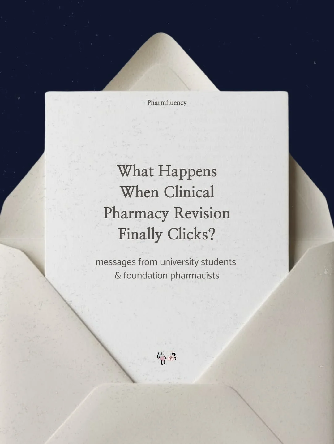These messages still stop me every time.

They&rsquo;re from pharmacy students who were revising hard, but feeling overwhelmed, unsure, or stuck trying to make everything connect.

Pharmfluency wasn&rsquo;t created to add more content.
It was created