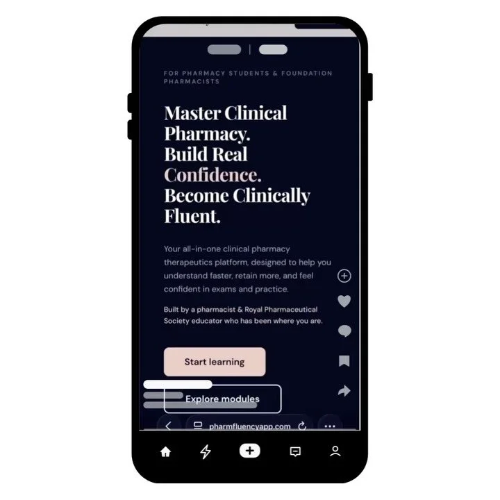 I wanted to share something with you that genuinely made me pause today!
 
A message I received this morning, after someone started going through the content in the @pharmfluency app: 
&ldquo;It is truly life saving for my upcoming final exams. I lov