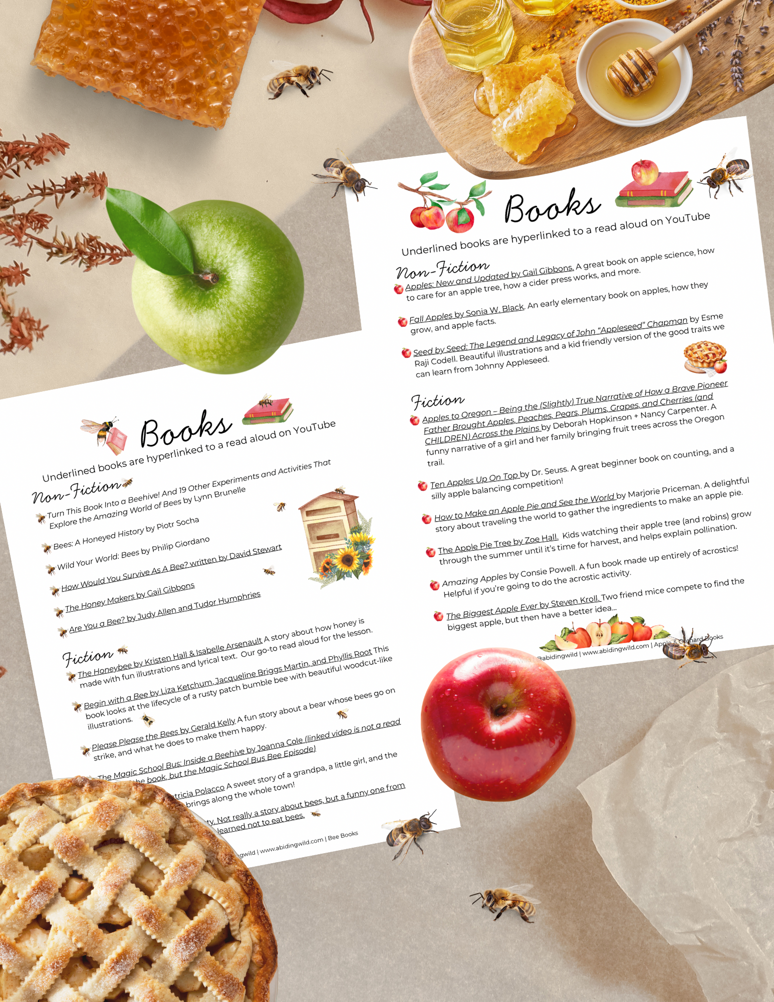 Apples & Bees Booklists