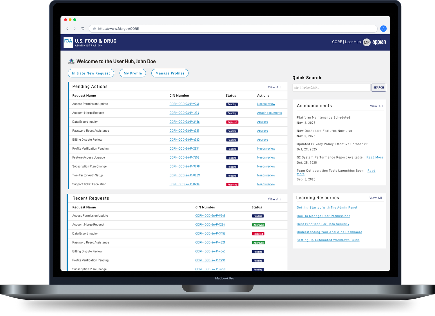 FDA Systems Modernization