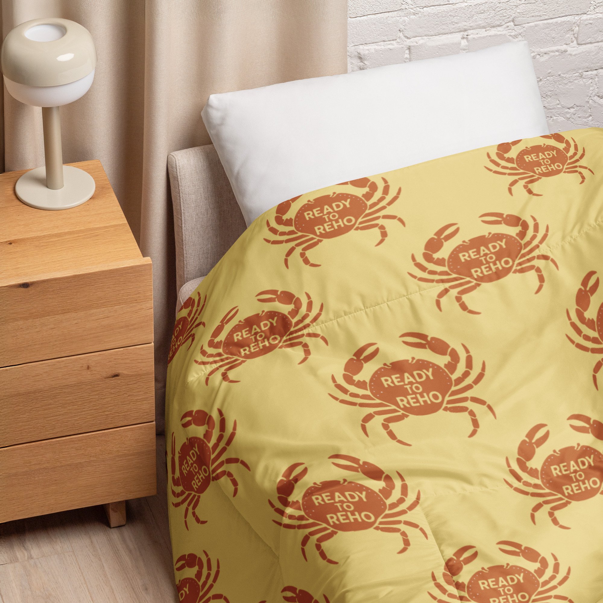 Golden Crab Comforter