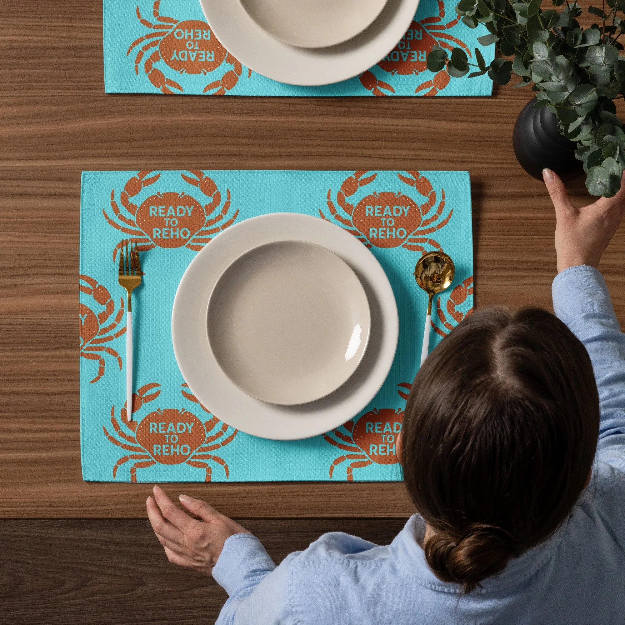 Blue Crab Placemat Set