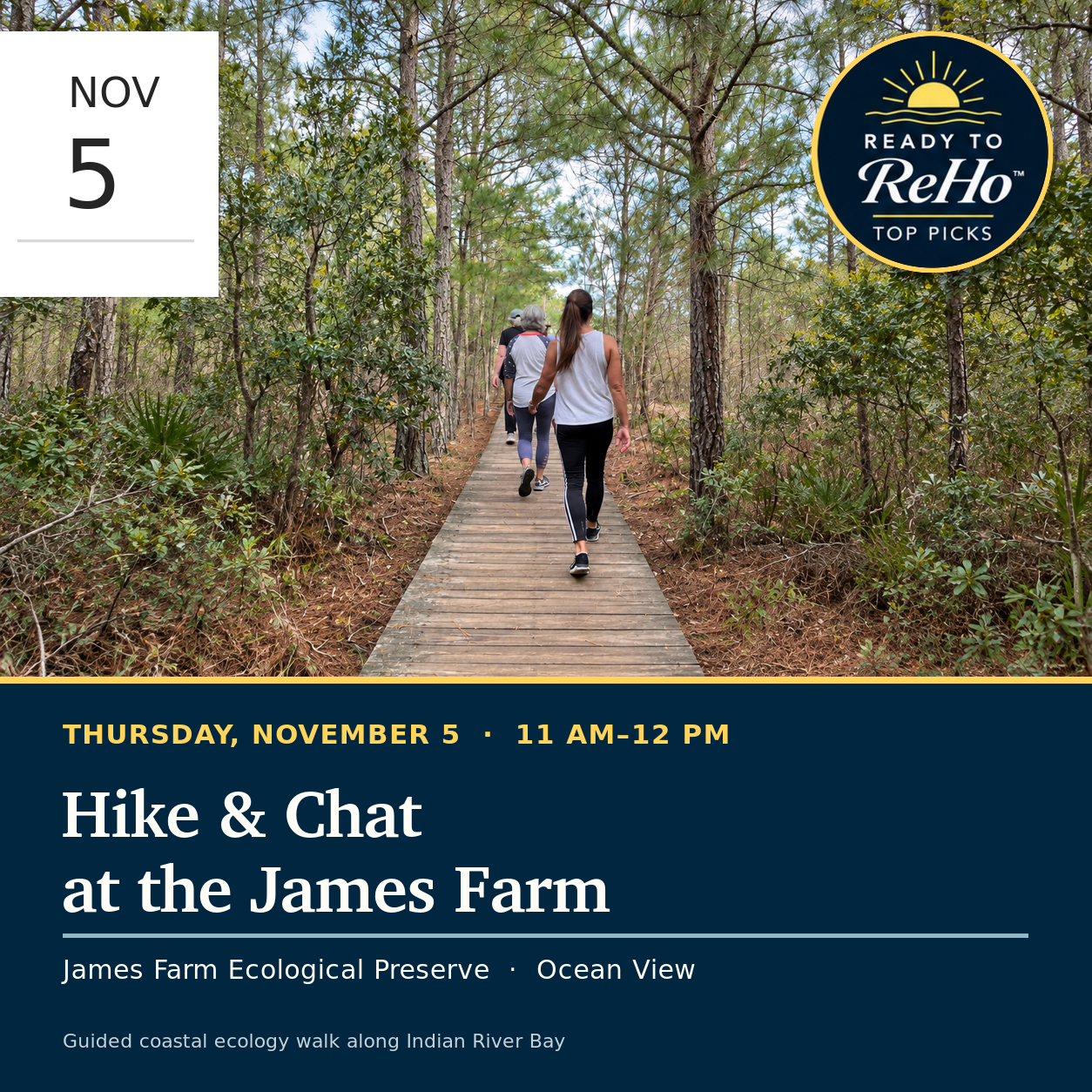 Hike & Chat at the James Farm