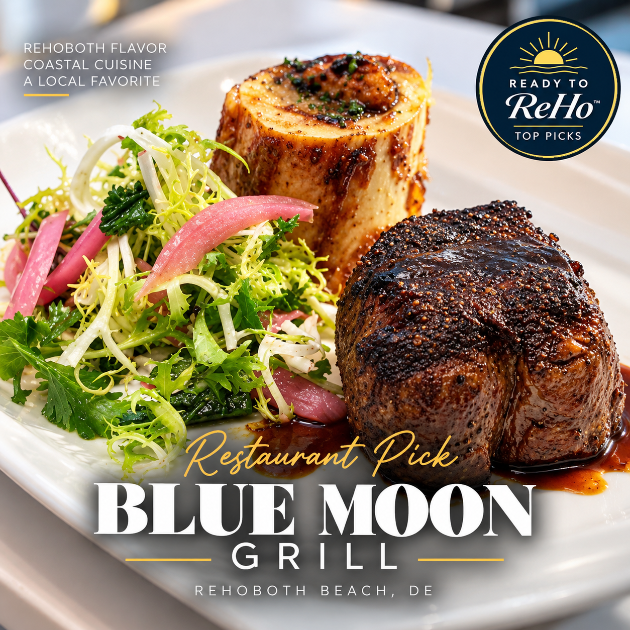 Part restaurant, part entertainment institution, Blue Moon pairs sophisticated dining with one of Rehoboth’s most recognizable nightlife experiences —set inside a beautifully restored Victorian home.