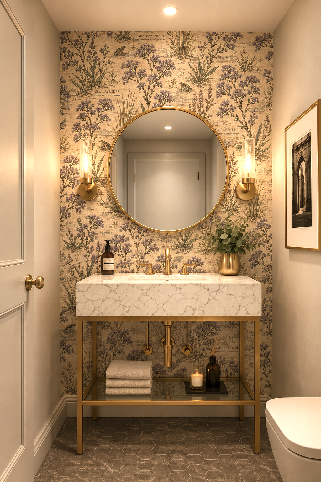 Sea Lavender Tight Pattern Powder Room Wall Accent.png