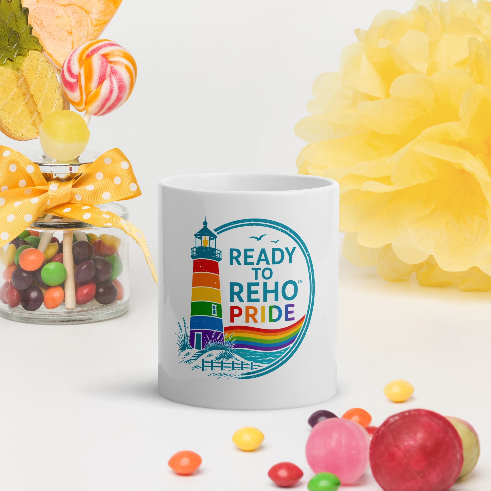 Ready to ReHo™ Pride Collection  Lighthouse White Glossy Mug