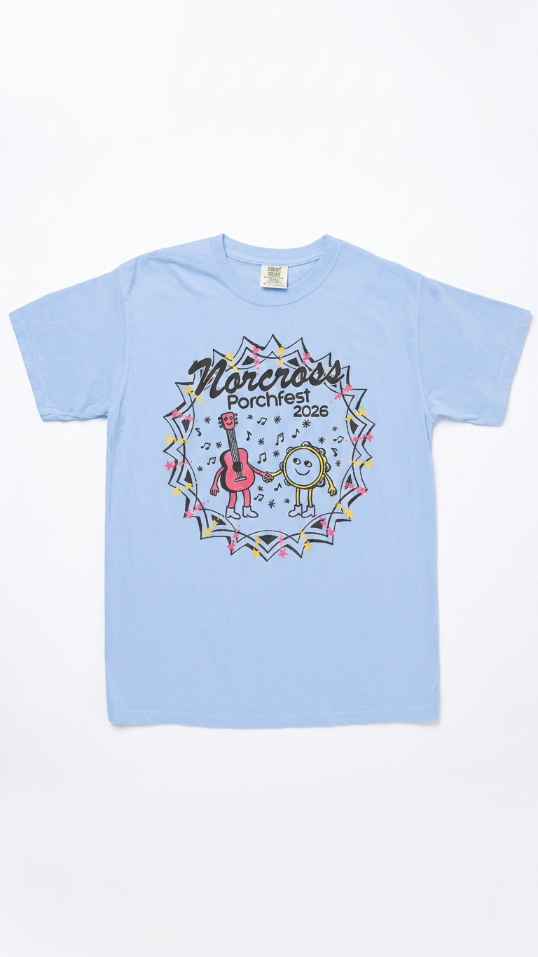 Doodle shirt - Norcross Porchfest 2026