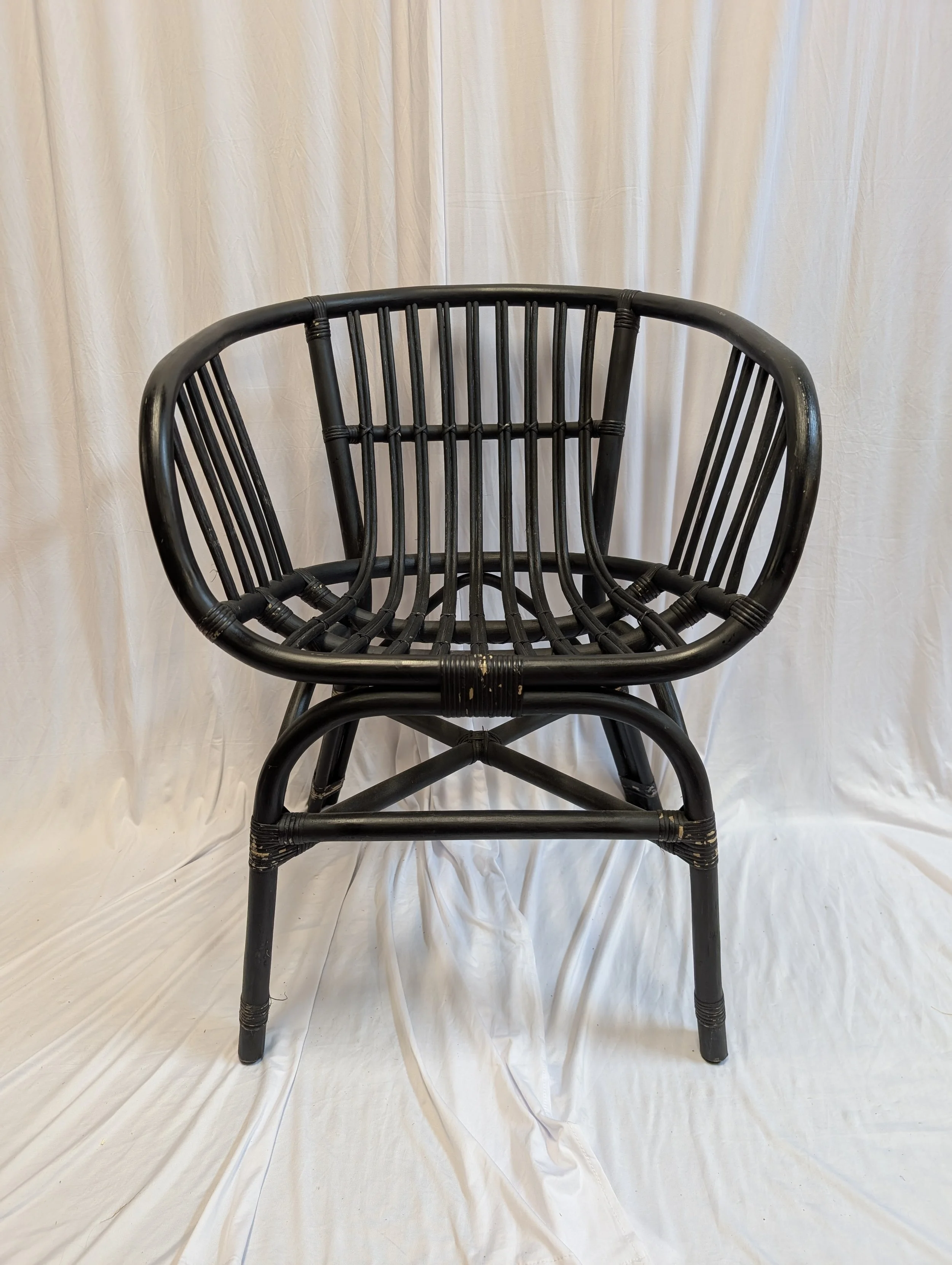Black Rattan Chair