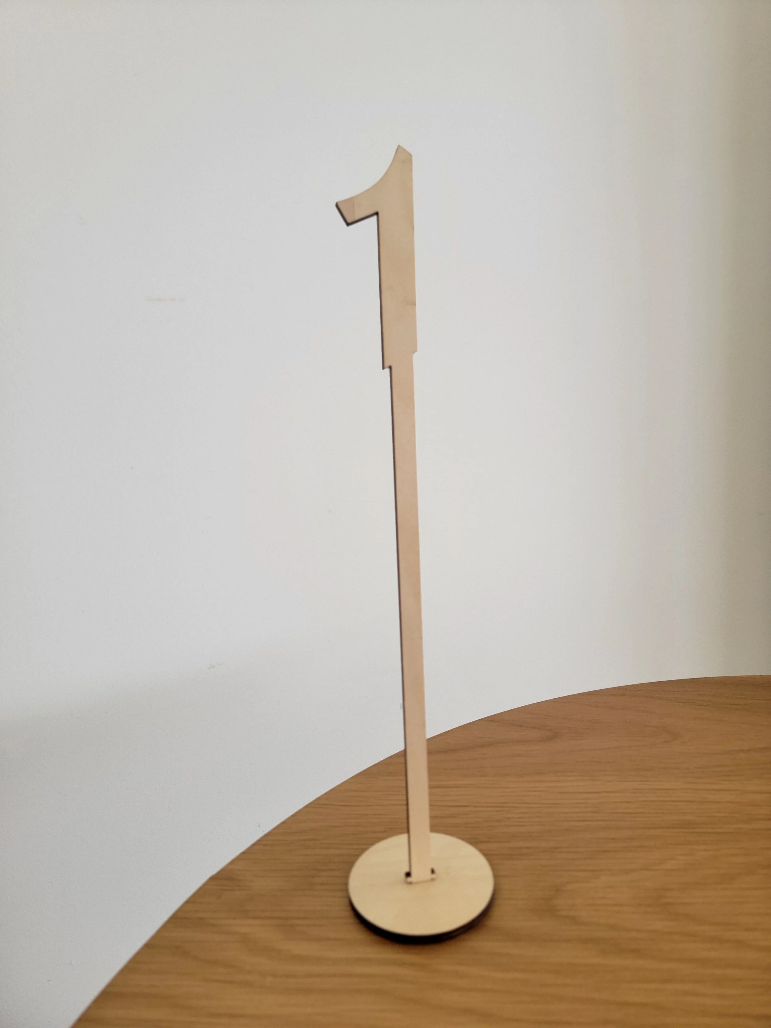 Wooden Table Number
