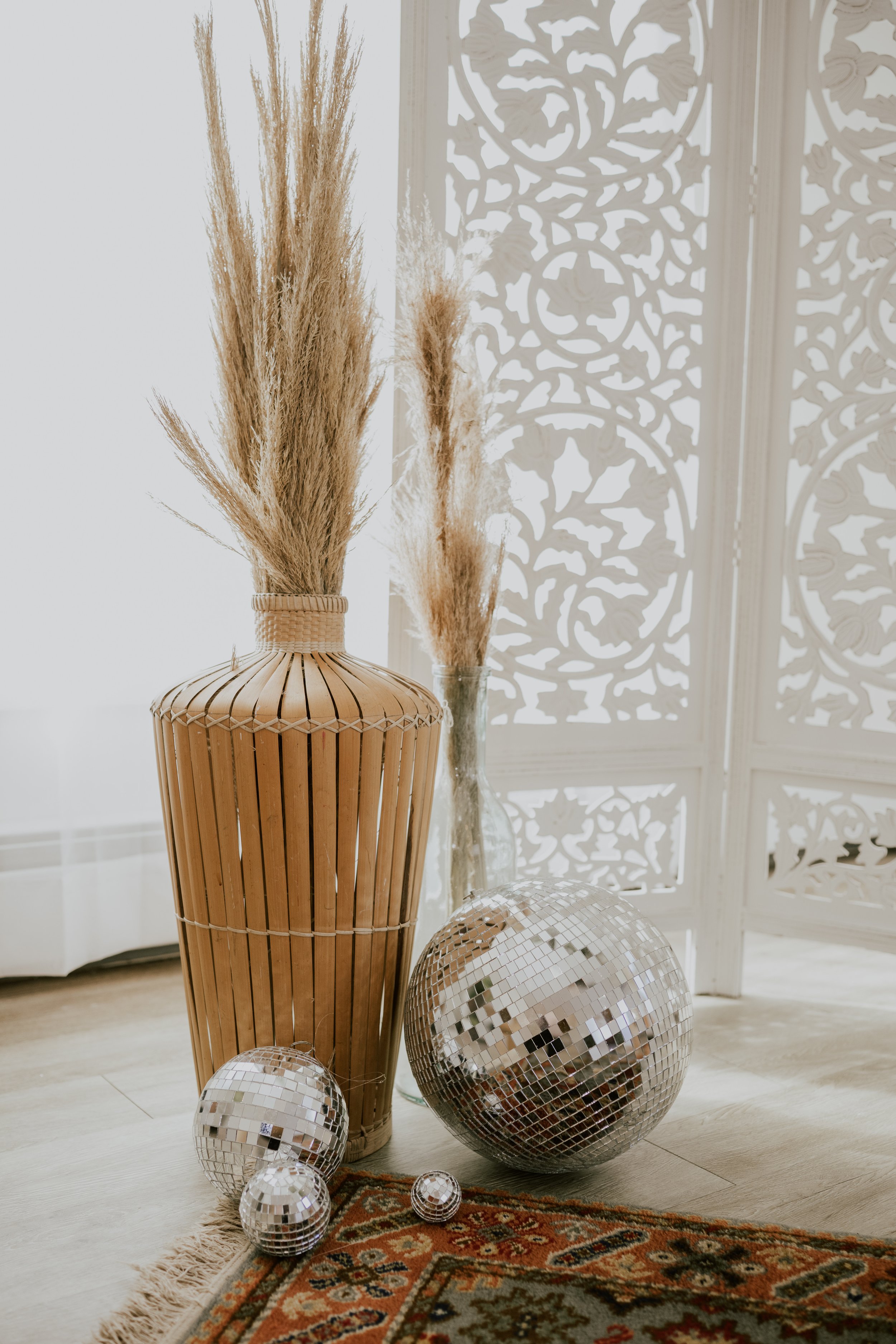 pamas wicker vase disco balls.jpg