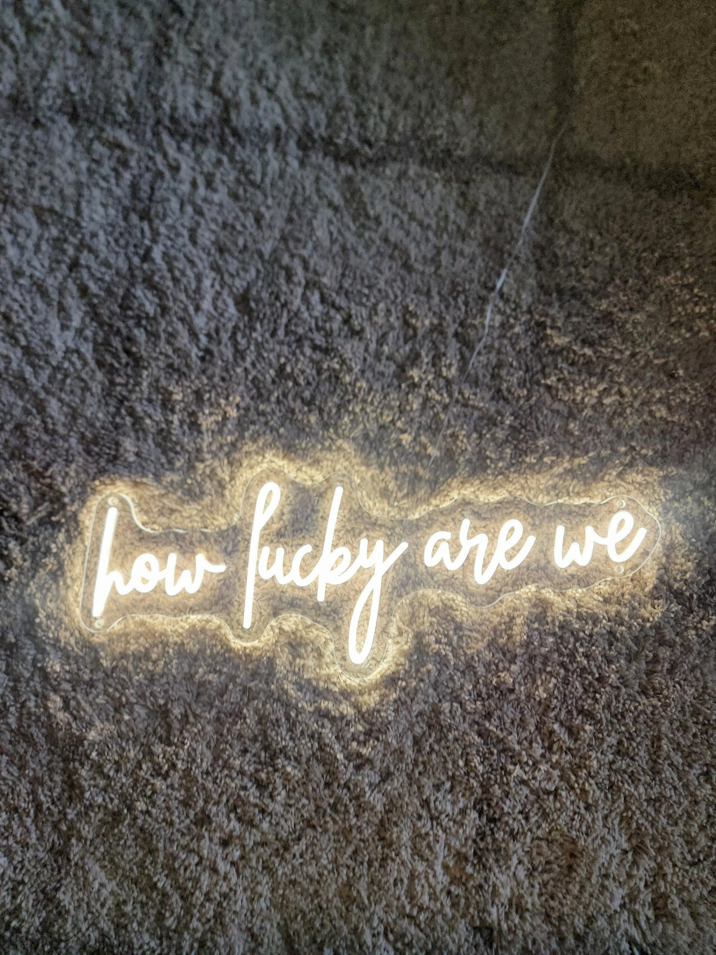 How Lucky are we Neon Sign