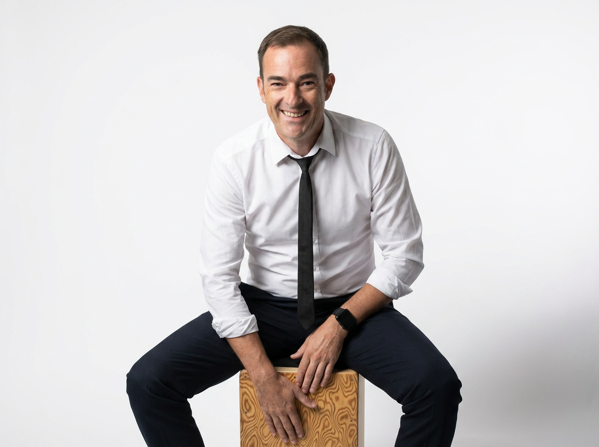 Studio portrait of DJ Matty F