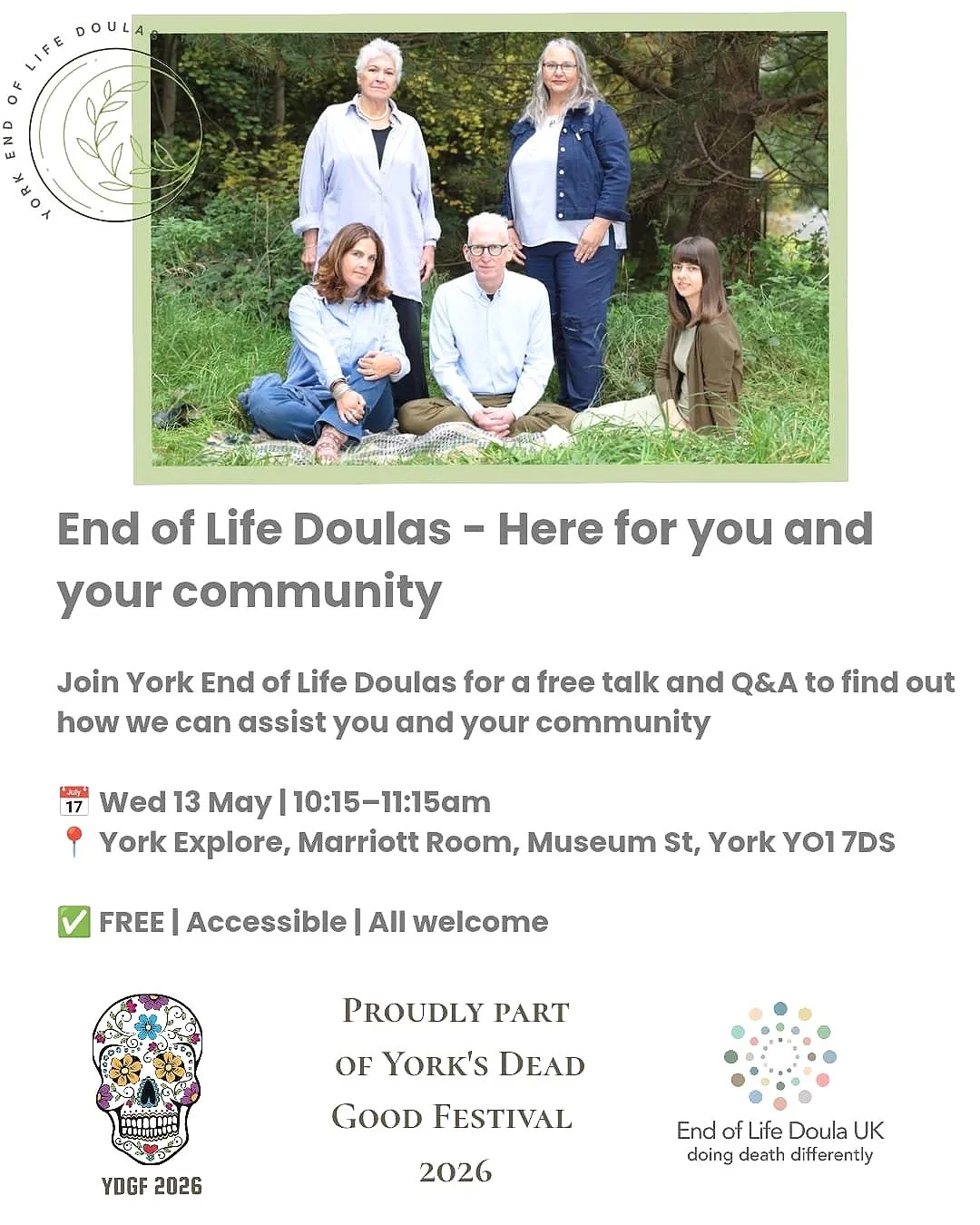 End of Life Doulas - Here for you and your community (YDGF 2026)