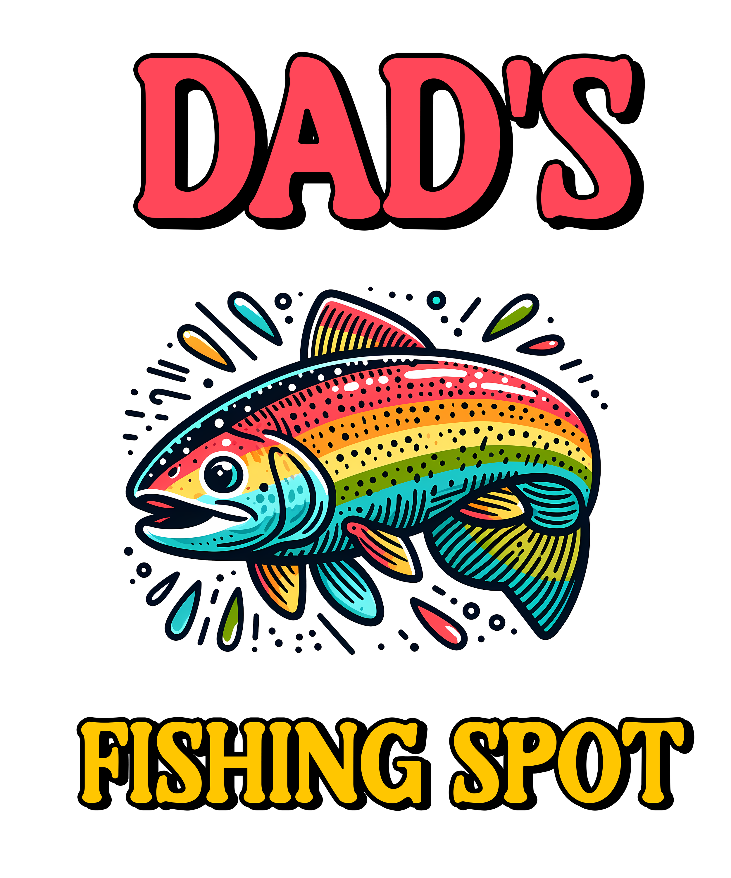 Dadfish004 - 10"x12"