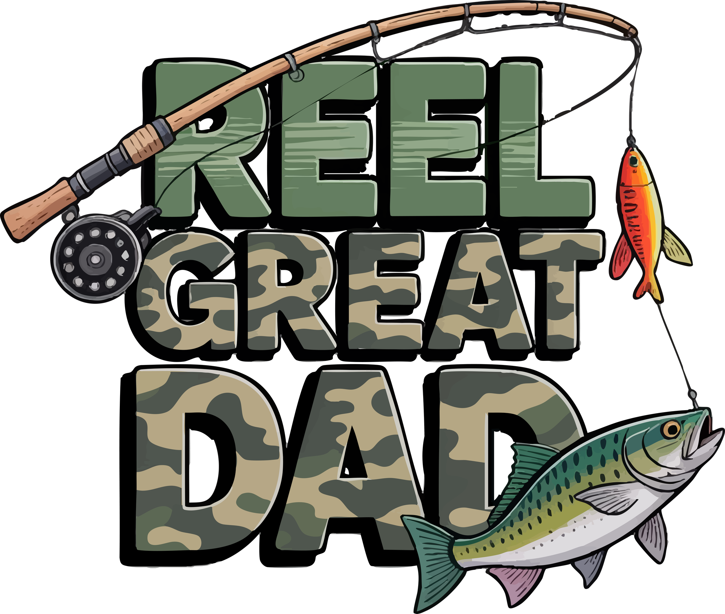 Dadfish033 - 12"x9"