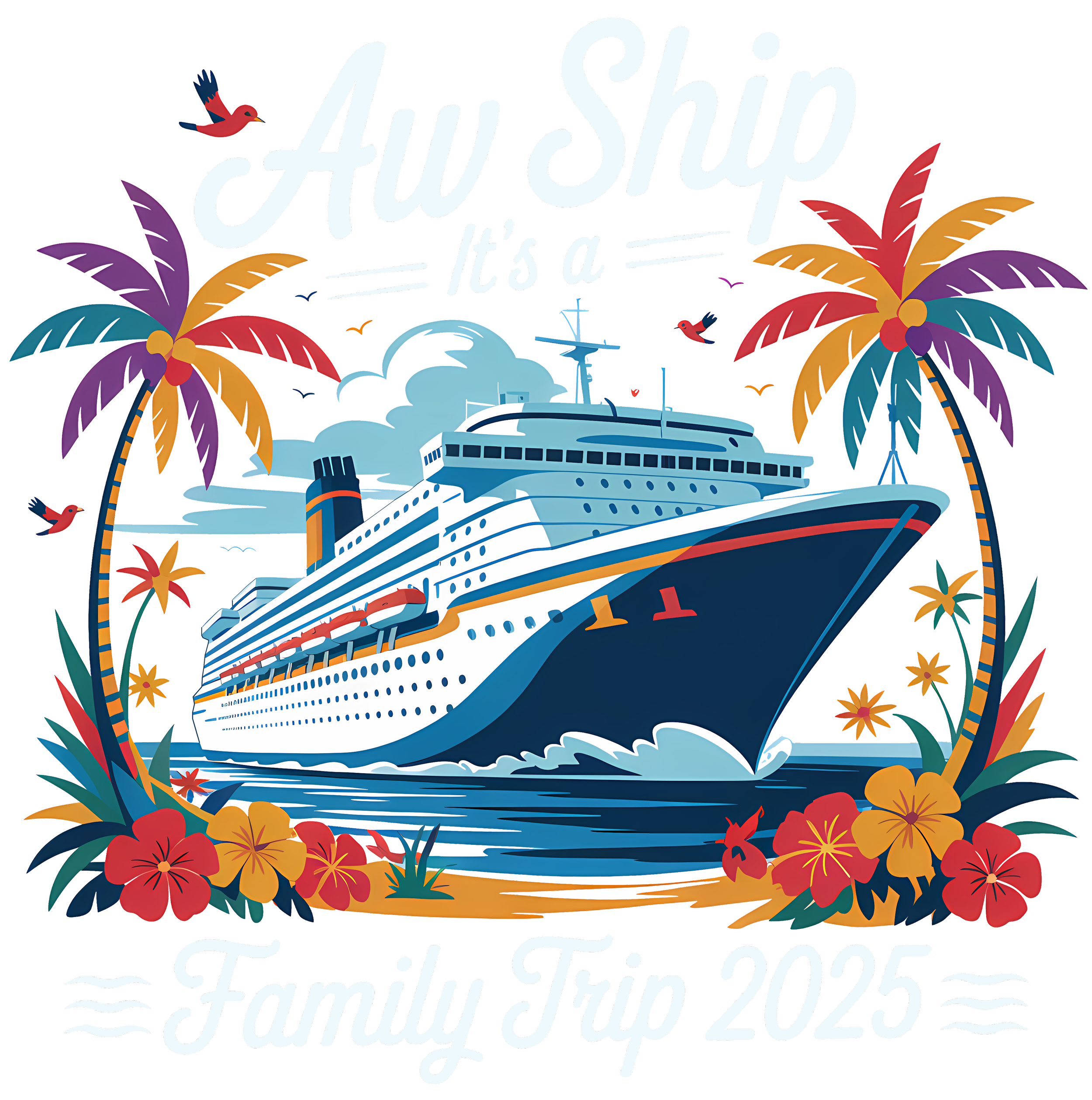 Cruising93-Aw Ship 10"x10"