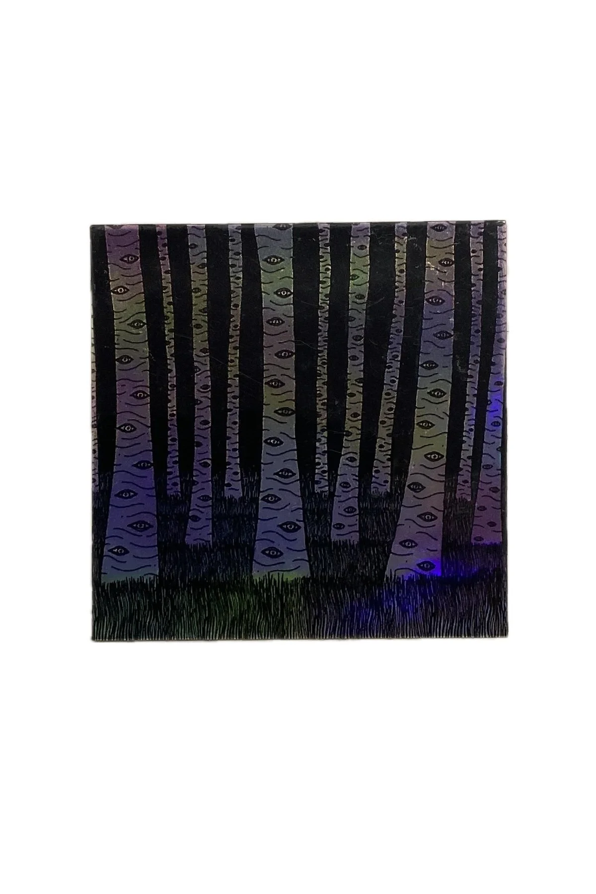 Psychedelic Birch Holographic Sticker