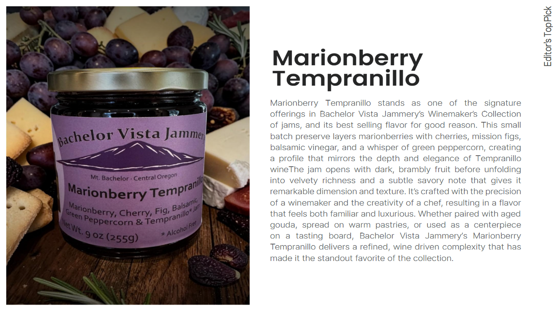 Editor’s Top Pick in Food &amp; Beverage Magazine!