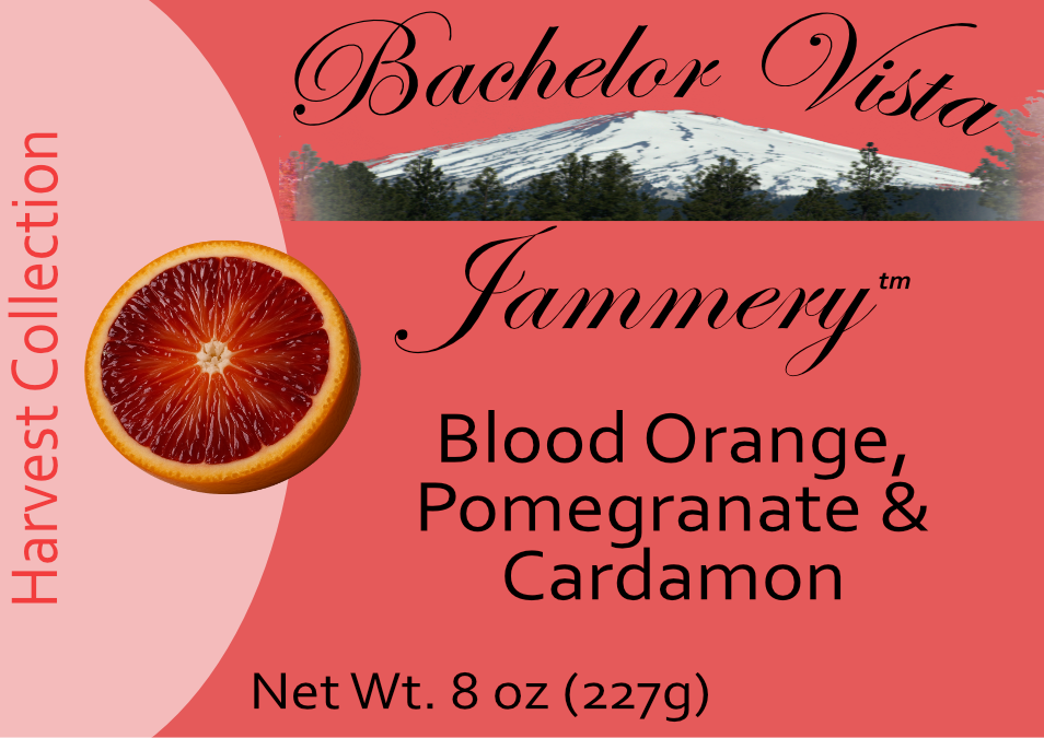 This striking jam captures the intense, ruby brightness of blood orange and pomegranate, mingling their tart-sweet essence with a touch of Cardamom, providing a, citrusy warmth that lingers on the tongue. It’s bold yet refined.