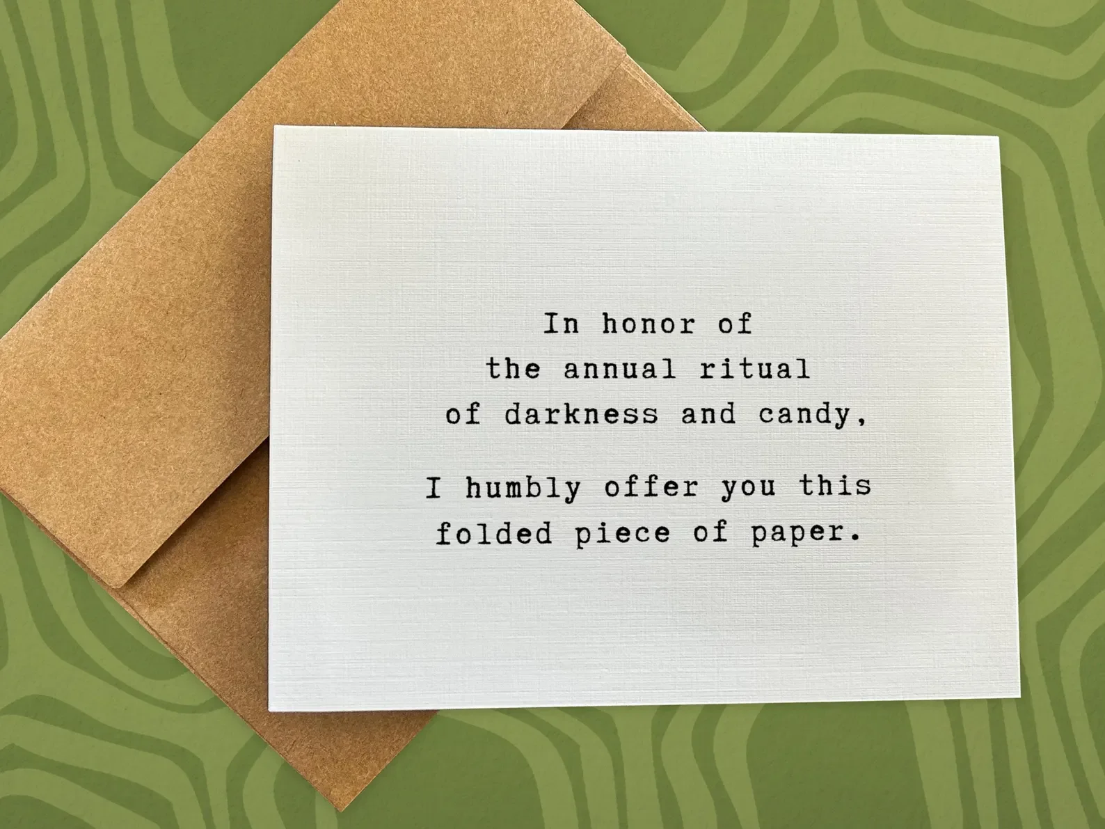Annual Ritual of Darkness and Candy
