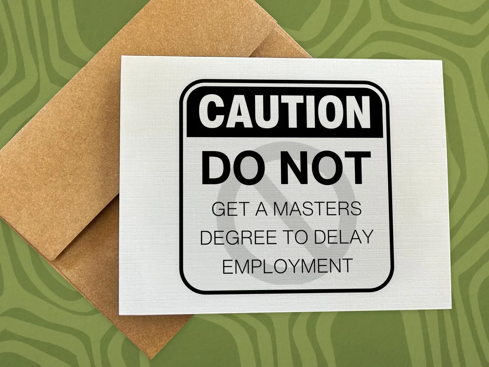 Masters Degree Warning
