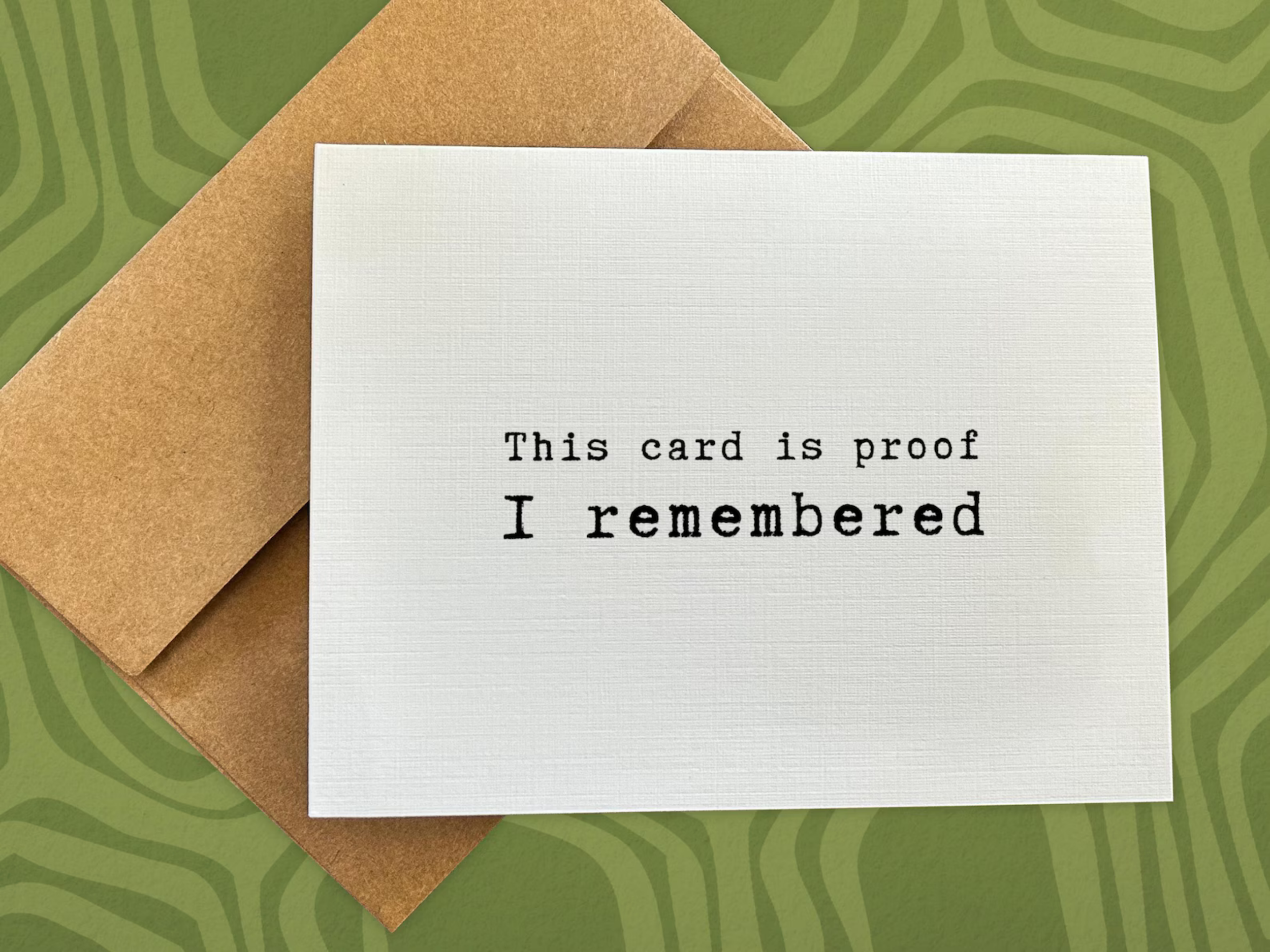 Proof I Remembered