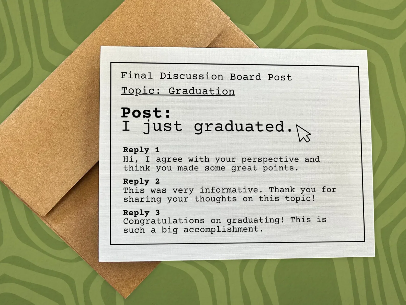 Graduation Discussion Post