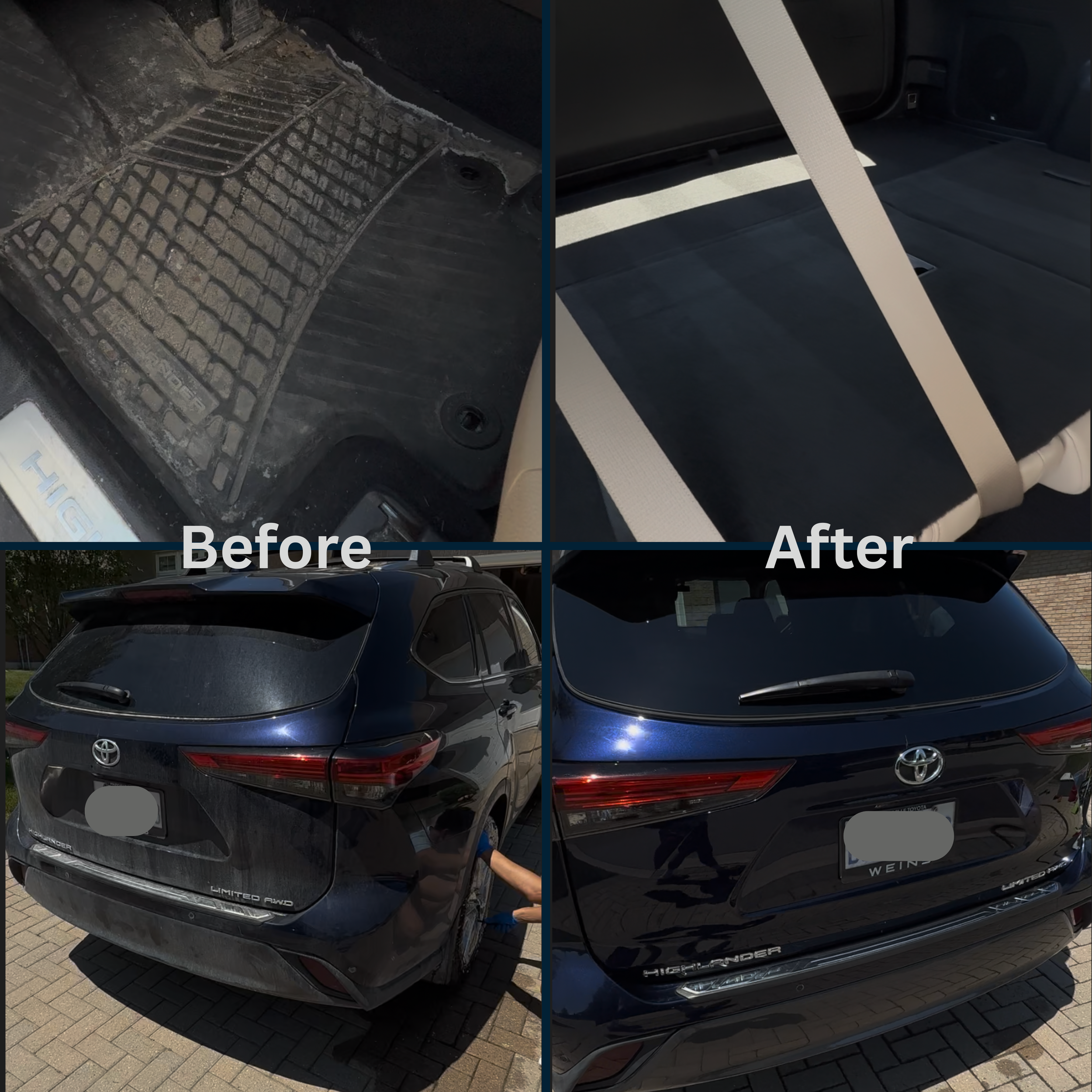 2023 Toyota Highlander Interior/Exterior (Before and After)