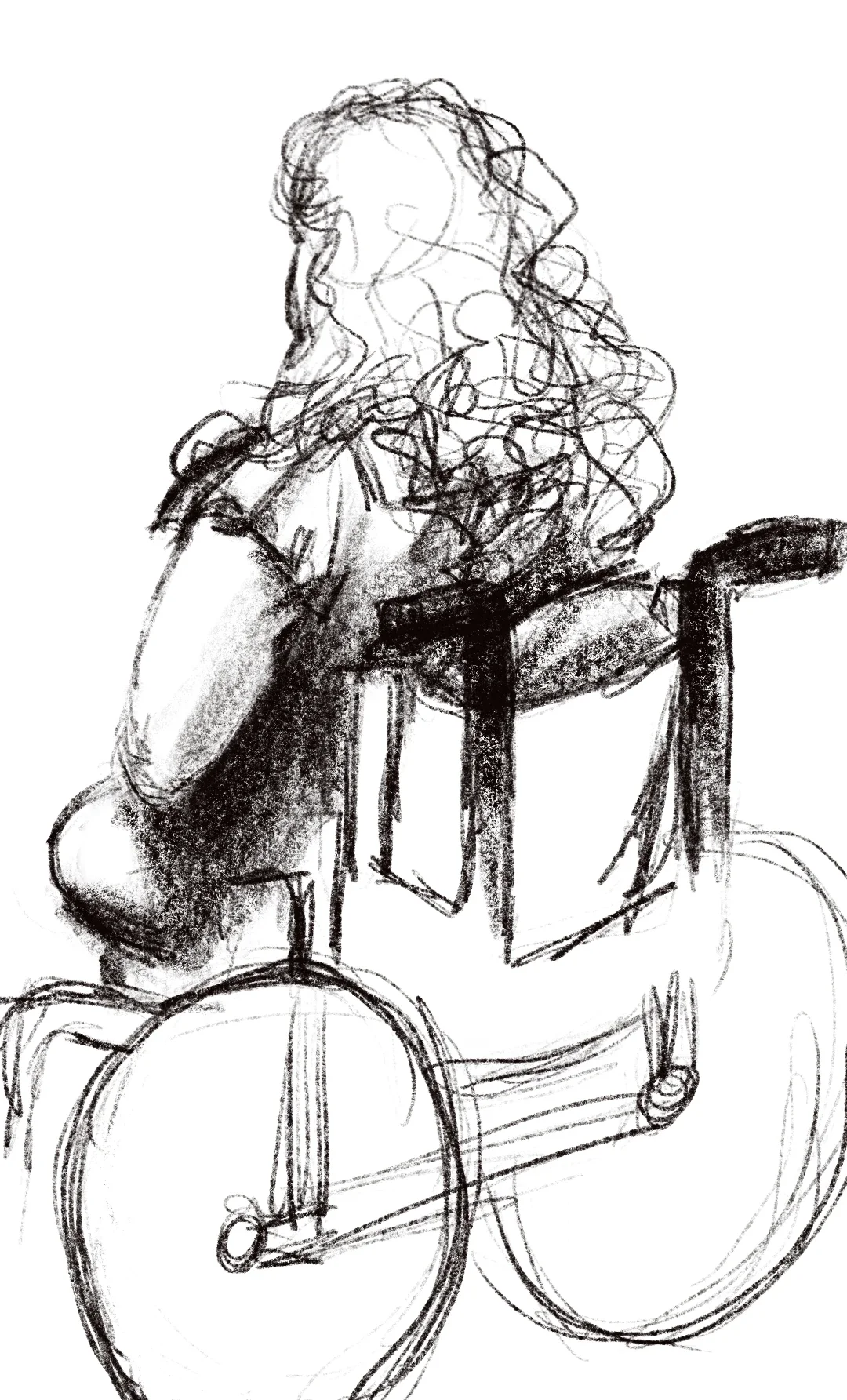 Digital still life drawing on Procreate