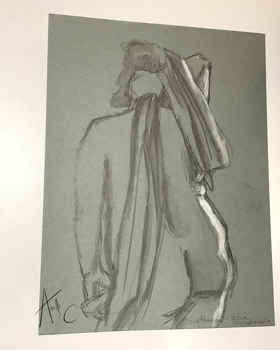 Still life drawing of a woman