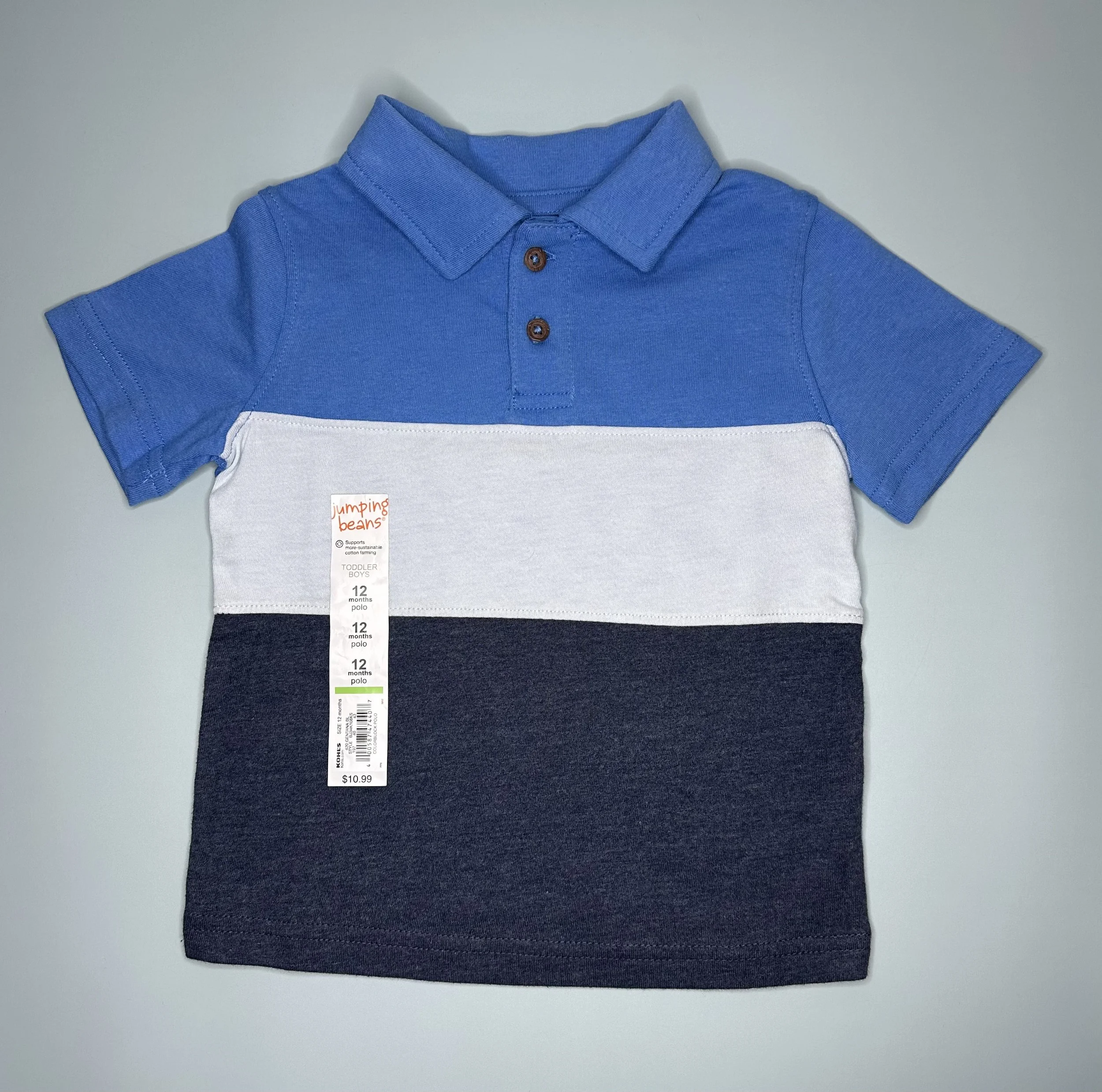 Colorblock Short Sleeve Polo Shirt (12 mos)