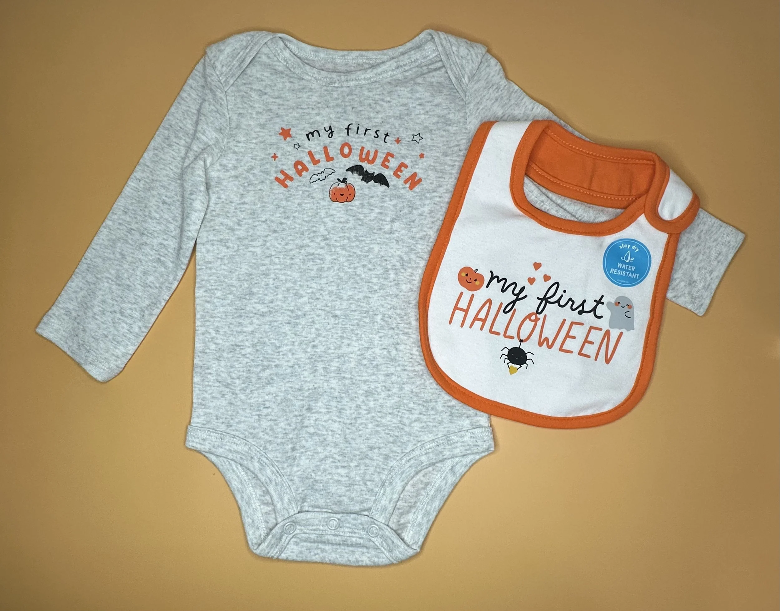 My First Halloween Bodysuit & Bib Set (9 mos)