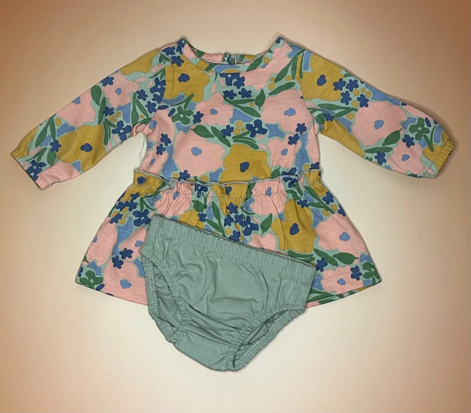 Floral Long-Sleeve Dress & Bloomers Set - 3 Months.jpeg