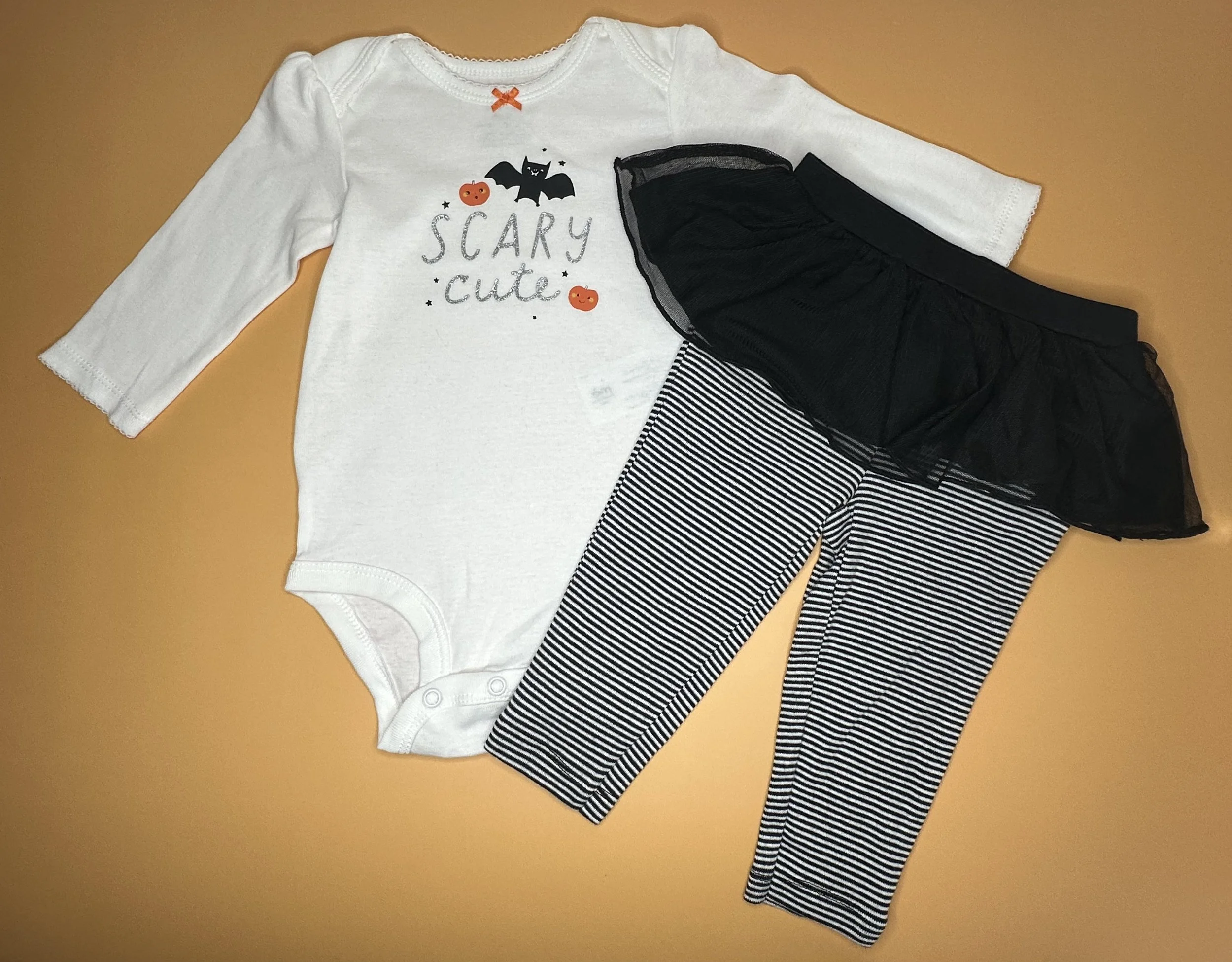 Scary Cute Bodysuit & Tutu Leggings Set (6 mos)