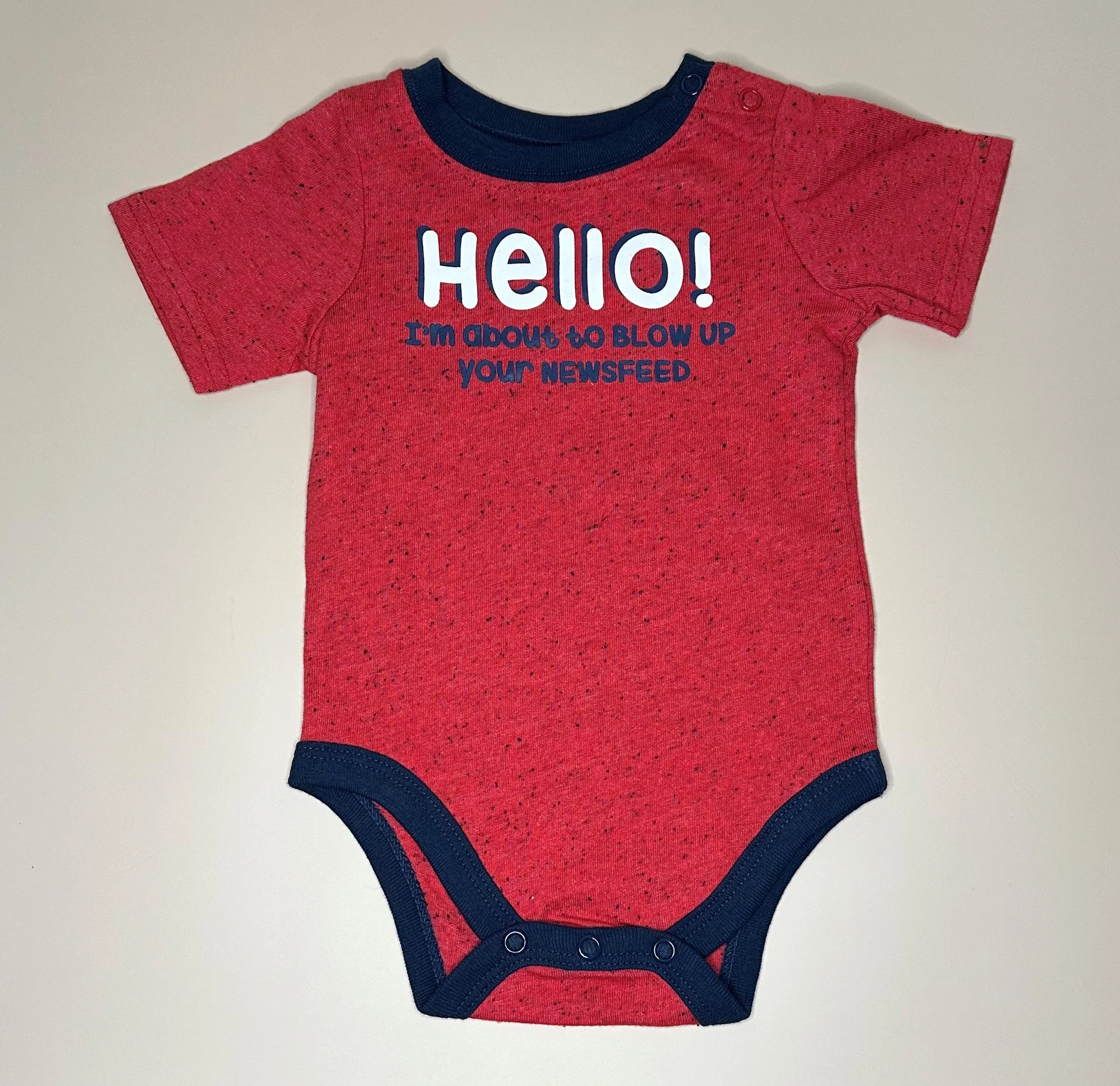 Funny Baby Graphic Short Sleeve Bodysuit (3-6 mos)