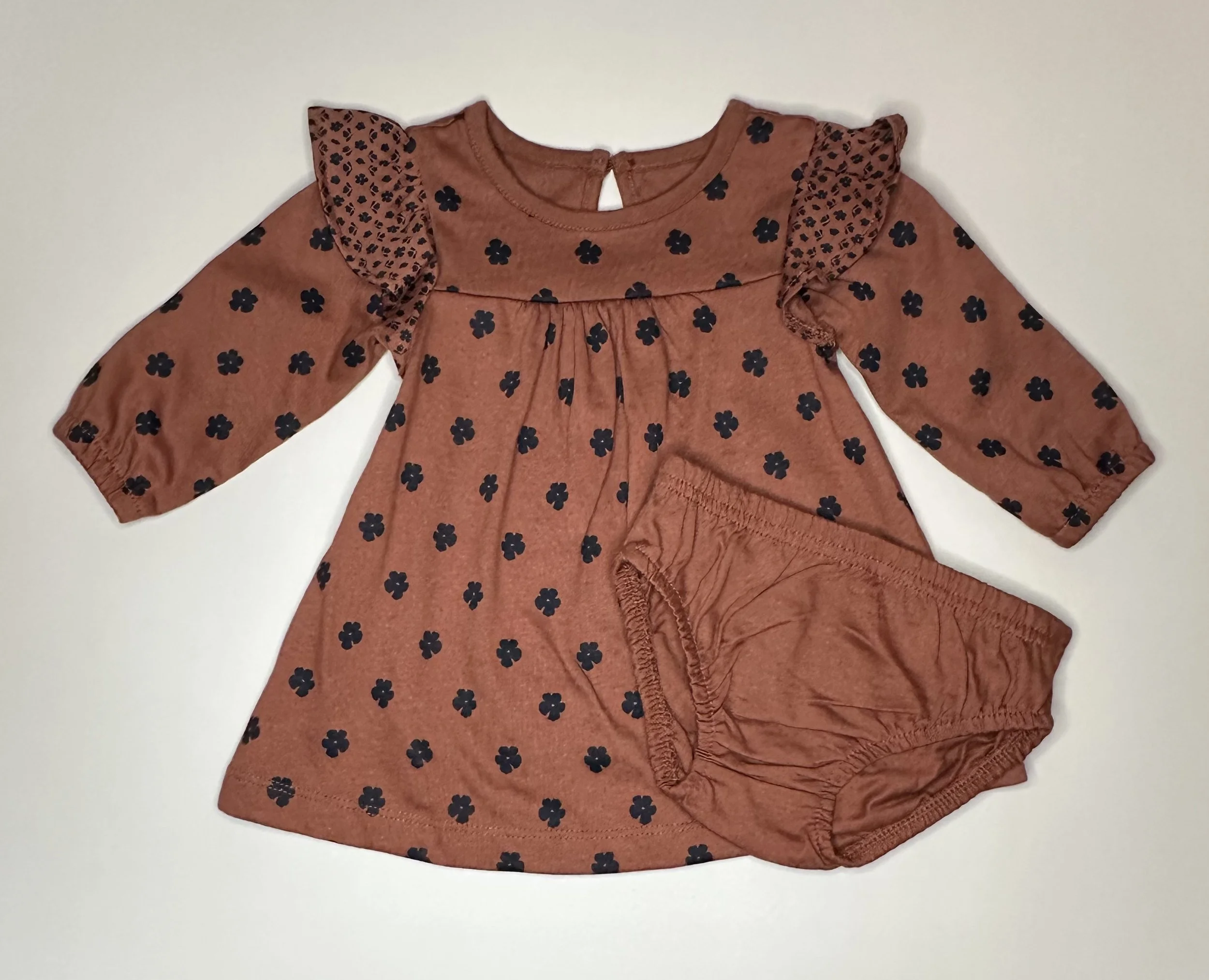 Baby Long-Sleeve Dress & Bloomers Set - 3 Months.jpg